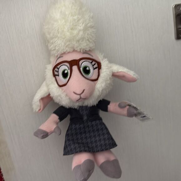 Zoot Sheep Plush with Black and Pink Accents - Picture 1 of 4